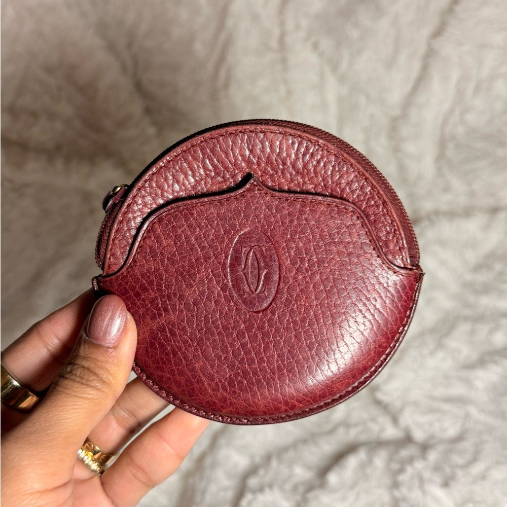COPY - Authentic Cartier Red Leather Coin Purse